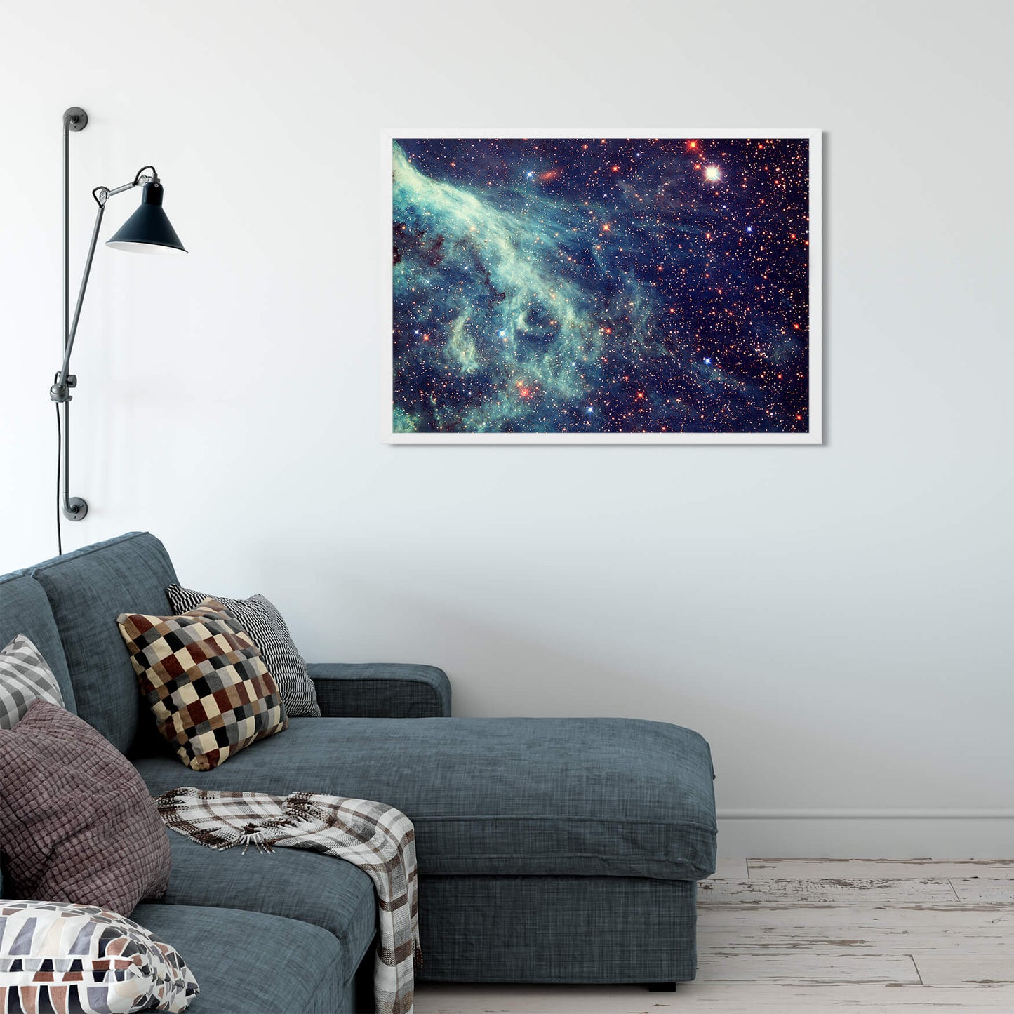 Blue Gas Nebula Art Print