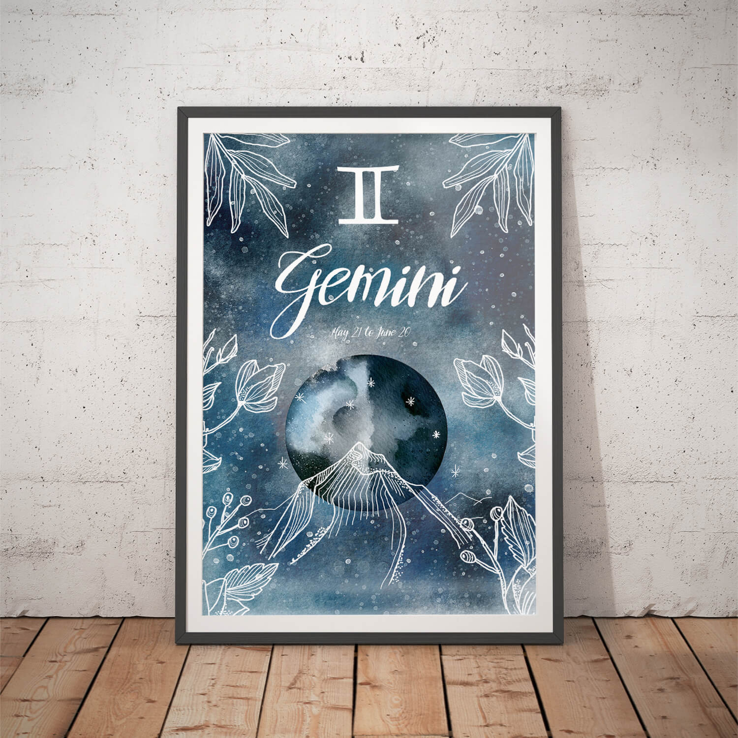 Gemini Star Constellation Art
