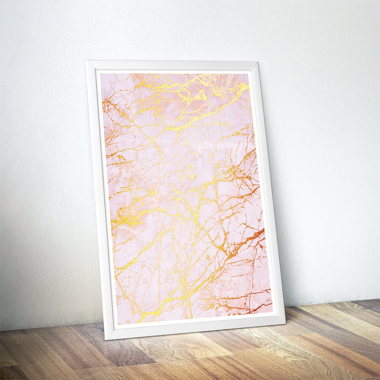 Opulent Aura Abstract Gold Marble Art Print
