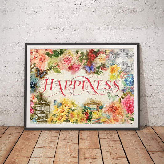 "Happiness" Botanical Art Print