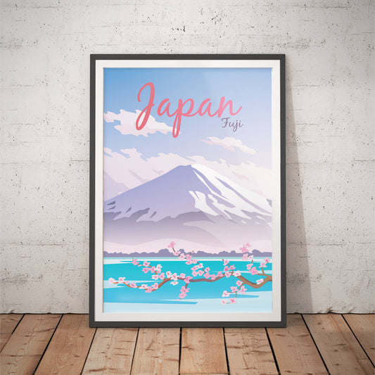Mount Fuji Japan Travel Art Print