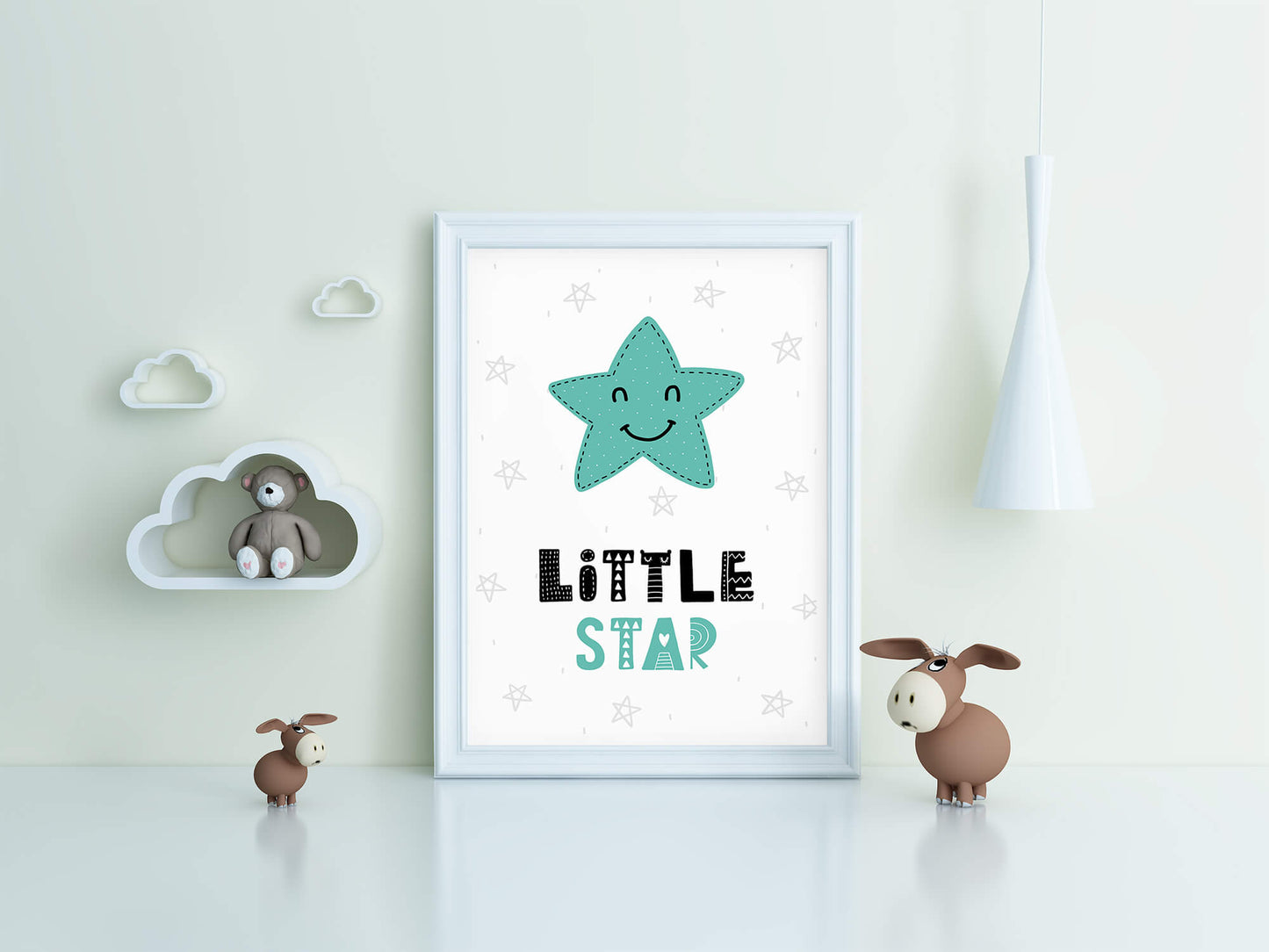 Smiling Star Children's Room Art Print
