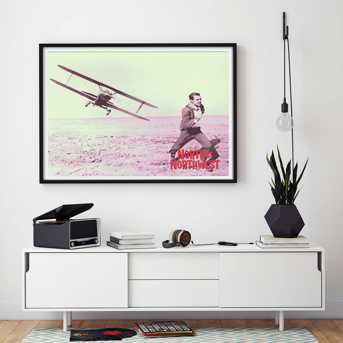 North by Northwest Vintage Film Art Print