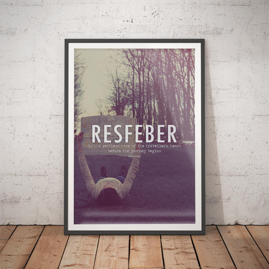 Resfeber Word Art Print