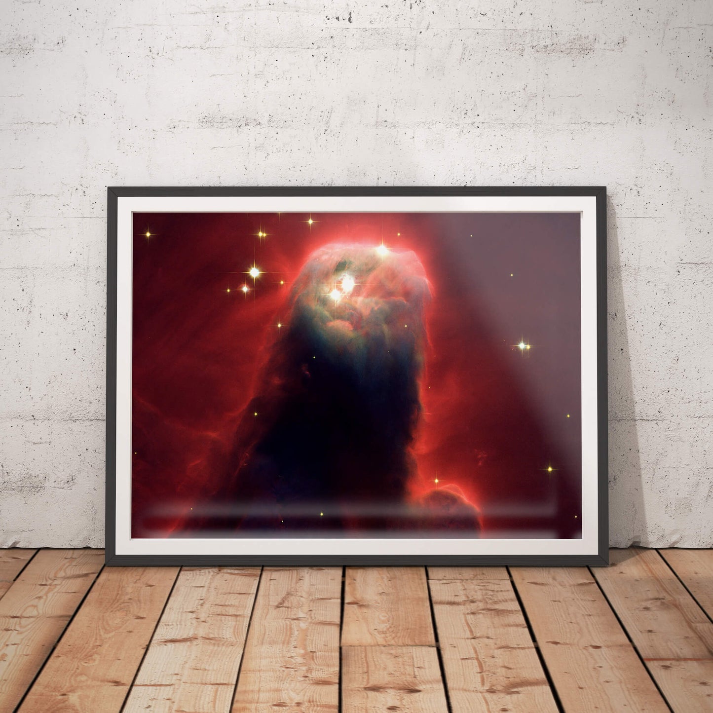 Celestial Worm Nebula Art Print