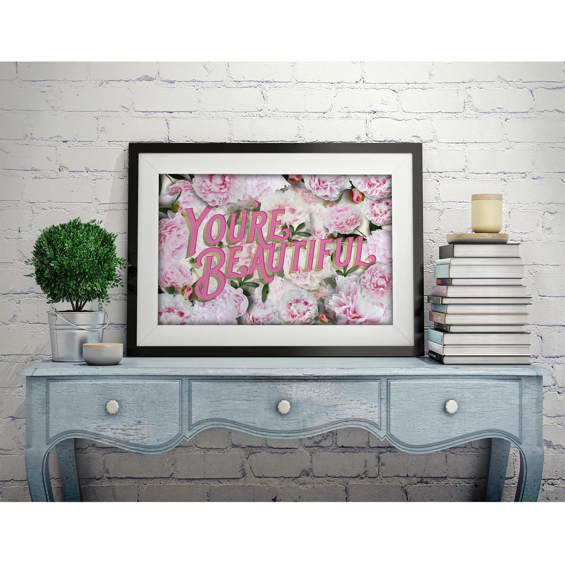 "You're Beautiful" Botanical Art Print