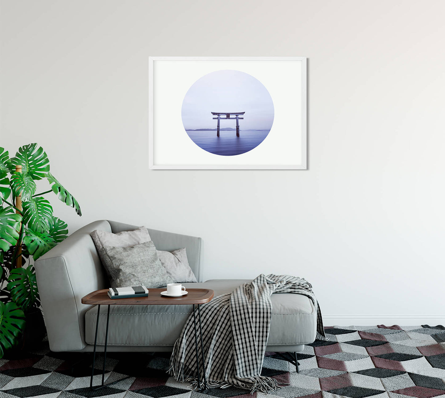 Serene Horizons Scandinavian Art Print