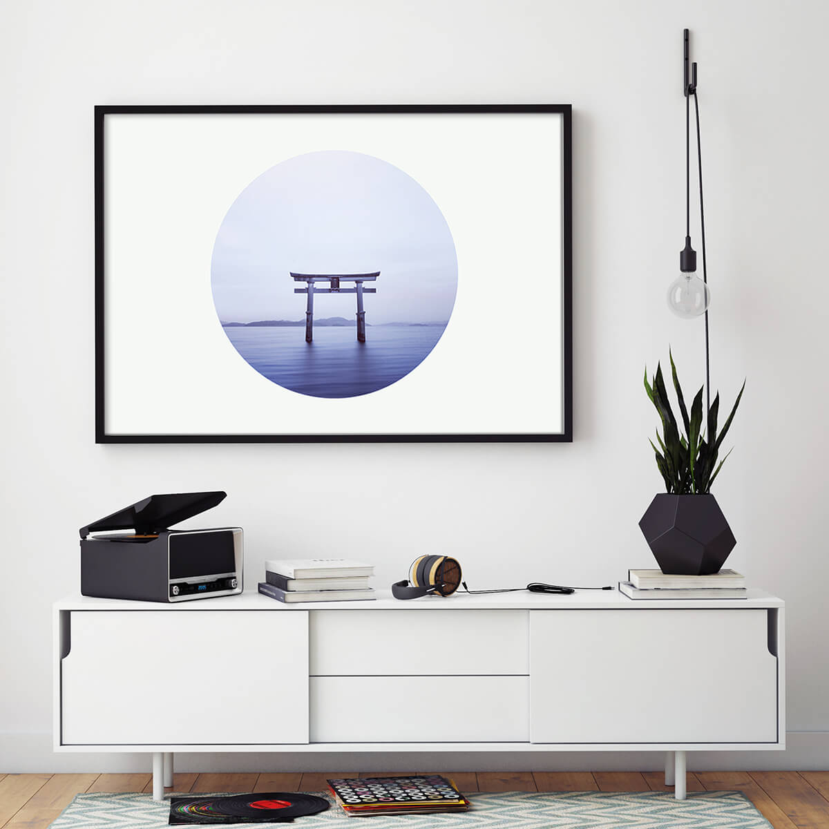 Serene Horizons Scandinavian Art Print