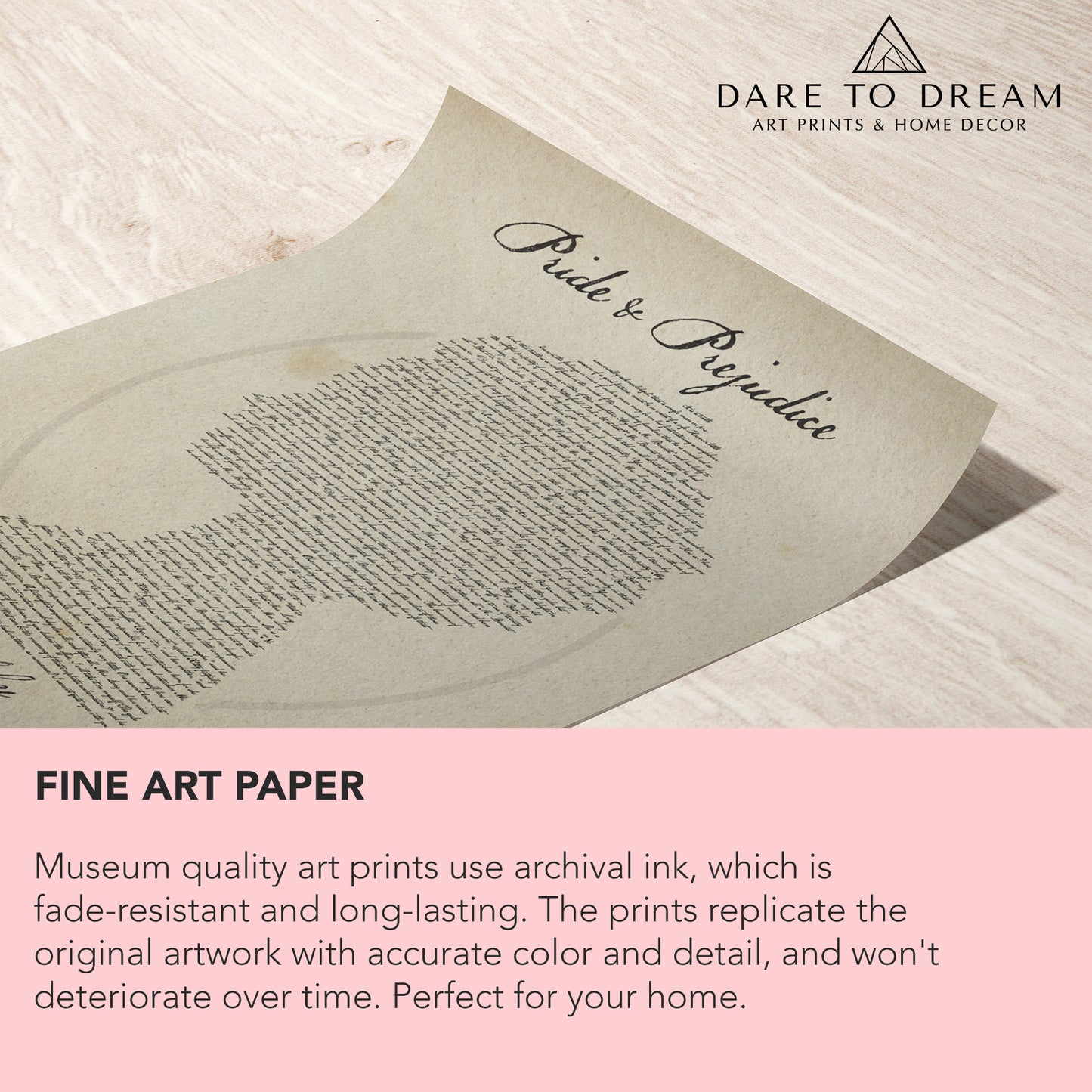 Chic Pink Marble Art Print