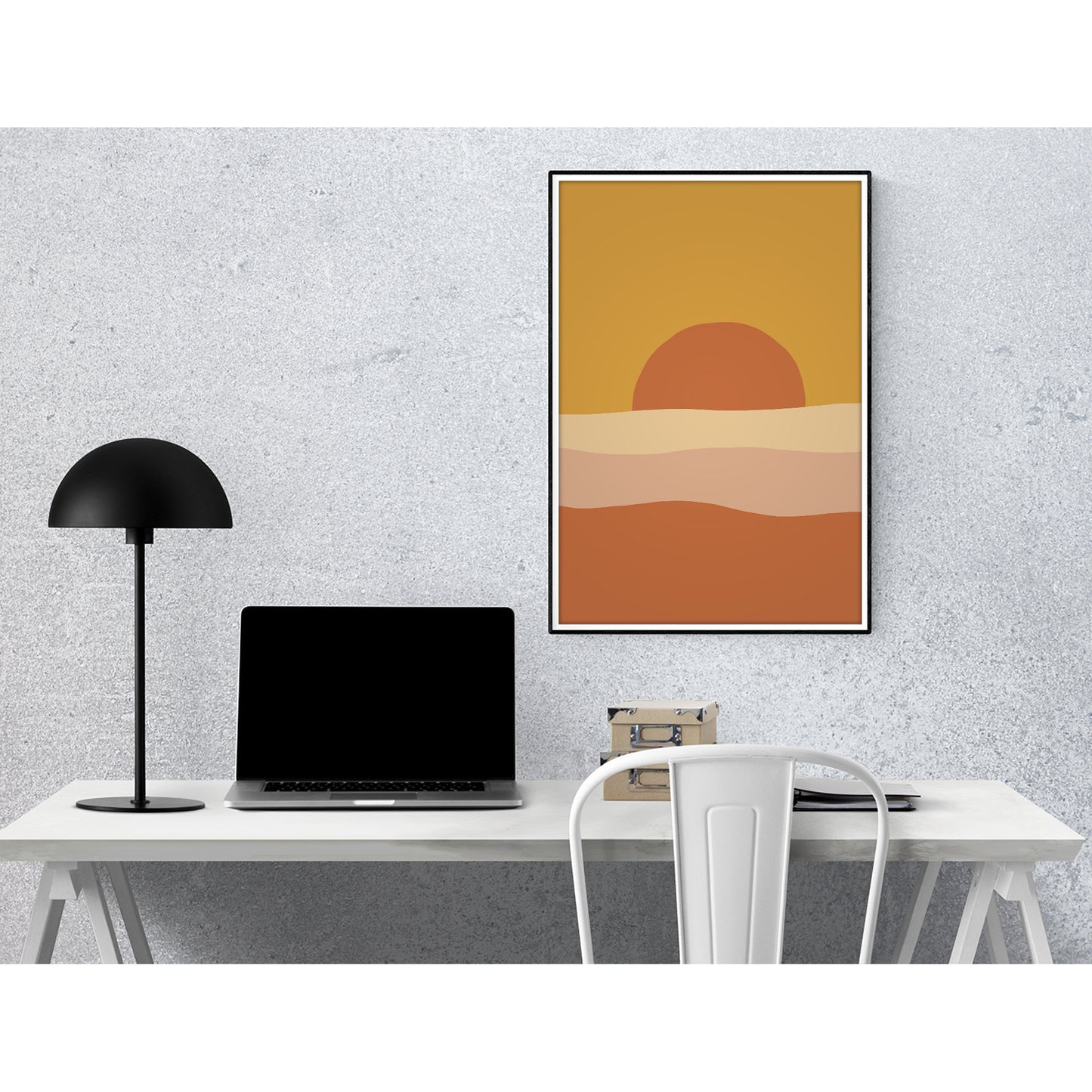 Sunset Serenity Abstract Art Print