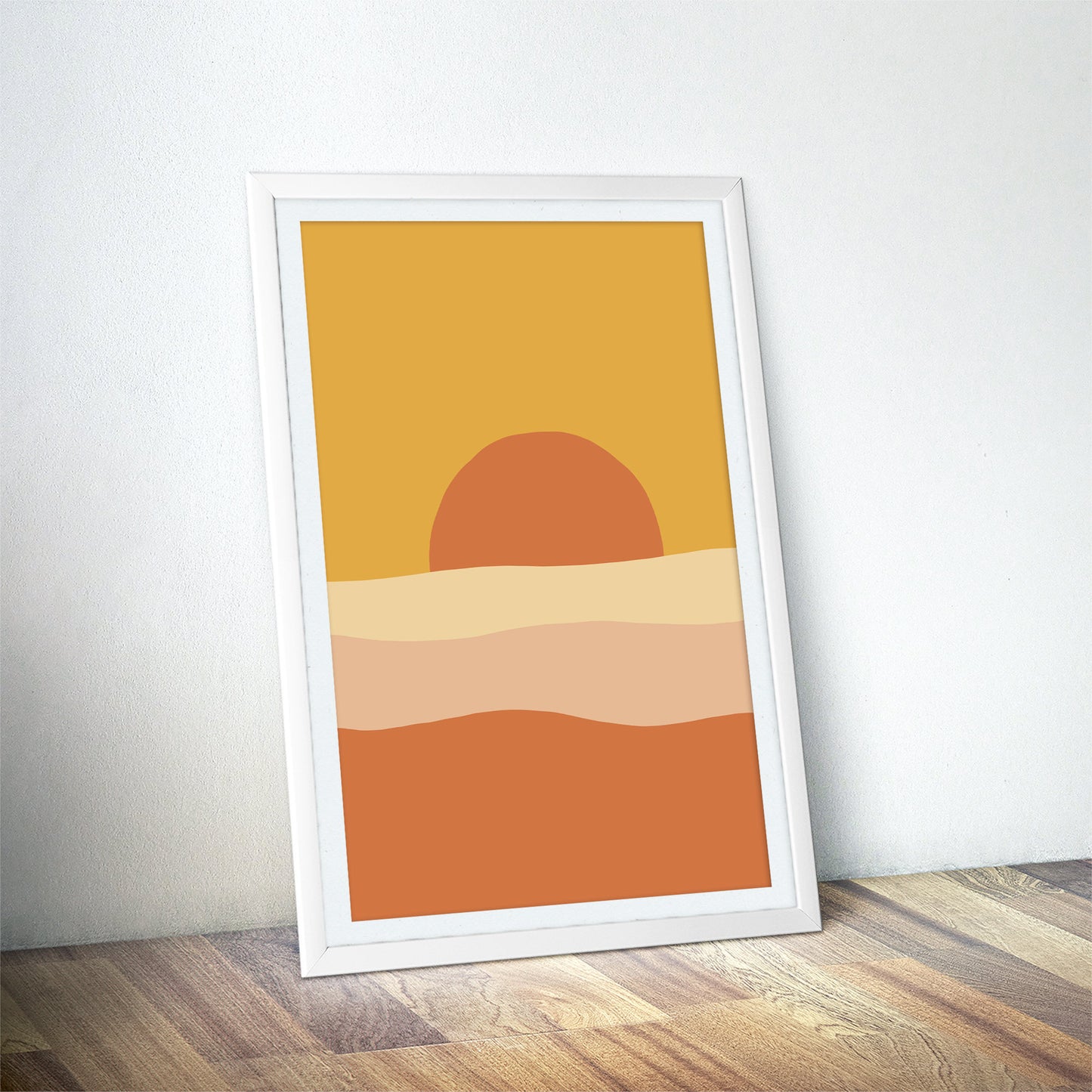 Sunset Serenity Abstract Art Print