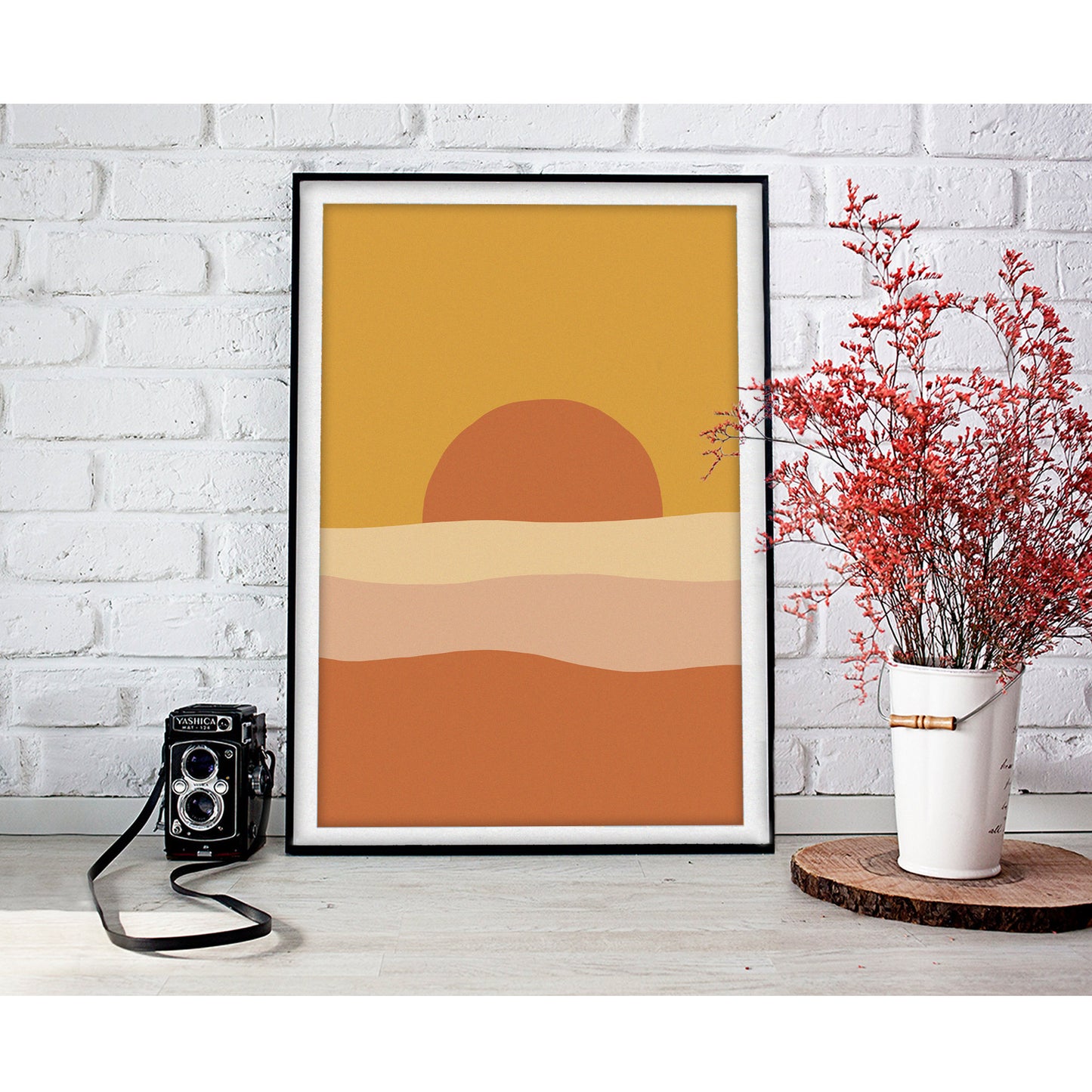 Sunset Serenity Abstract Art Print