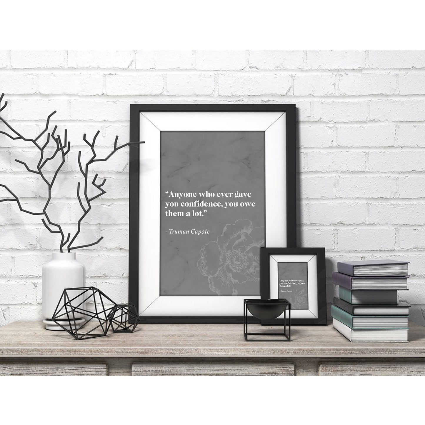Breakfast At Tiffanys Literary Quote Art Print