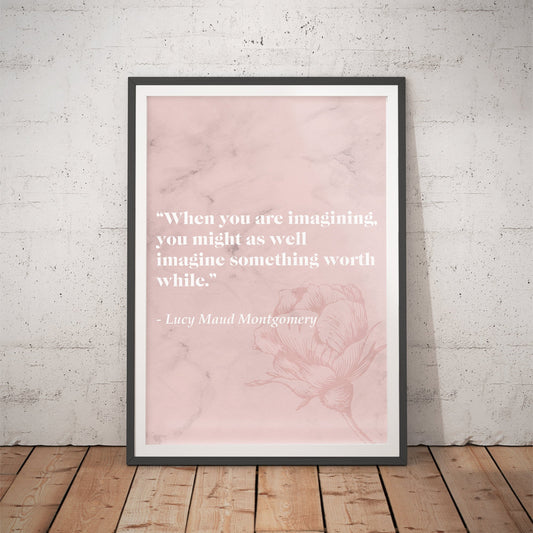 Anne of Green Gables Literary Quote Art Print