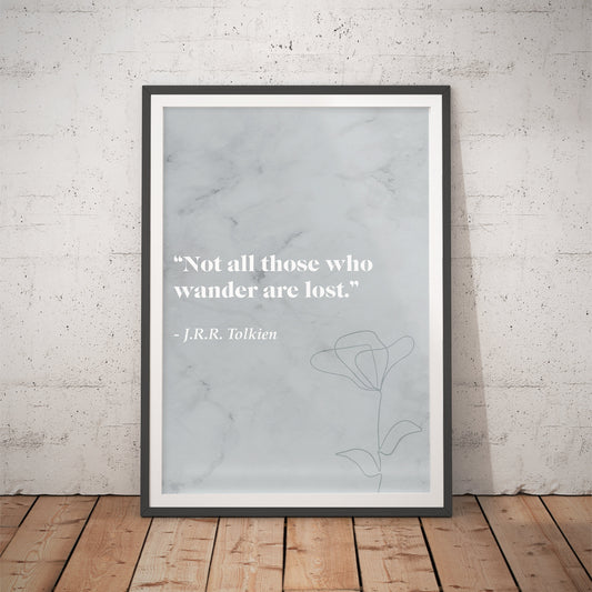 The Lord of the Rings Literary Quote Art Print
