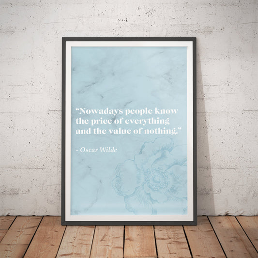 The Picture Of Dorian Gray Literary Quote Art Print