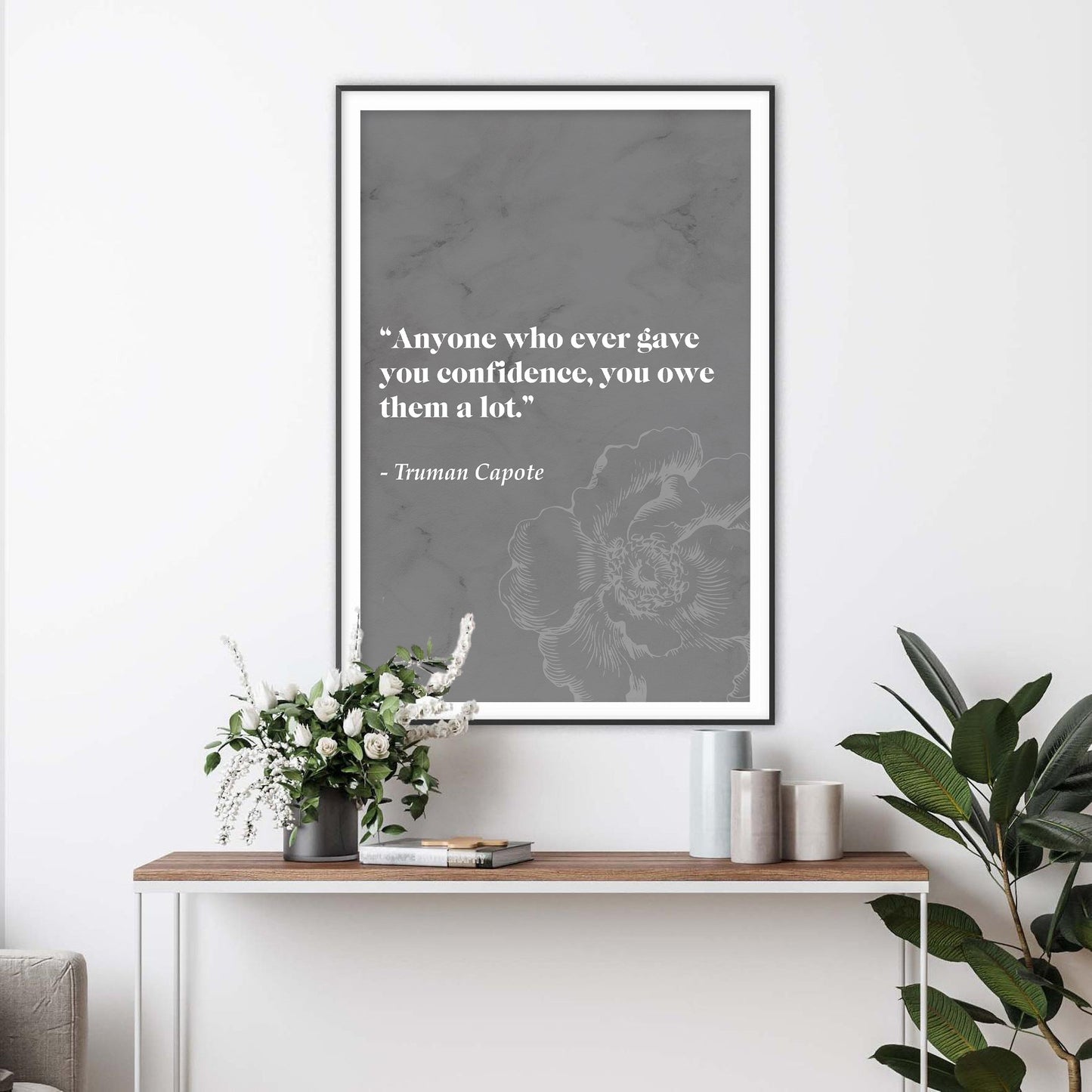 Breakfast At Tiffanys Literary Quote Art Print