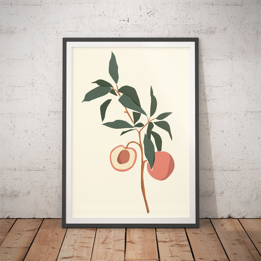 Peachy Keen Branch Art Print