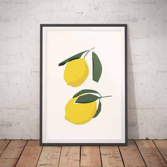 Mediterranean Citrus Duo Art Print