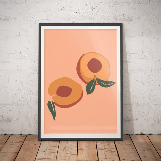Golden Apricot Orchard Art Print