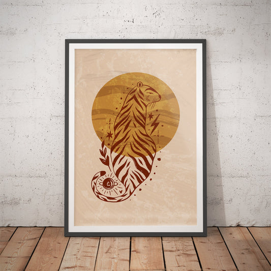 Mystical Tiger Art Print