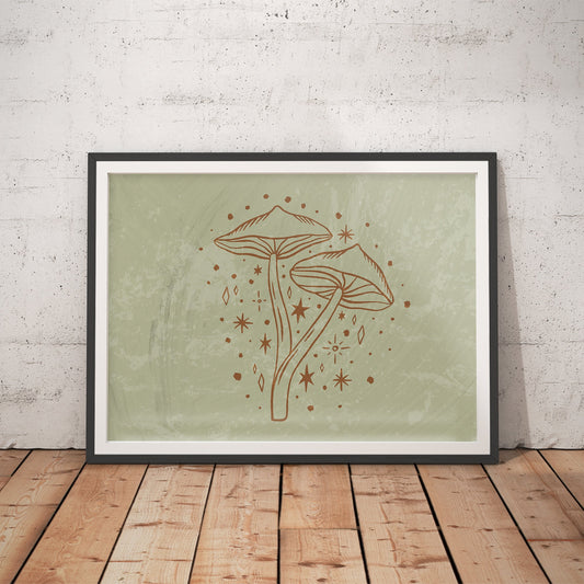 Mystic Fungi Art Print