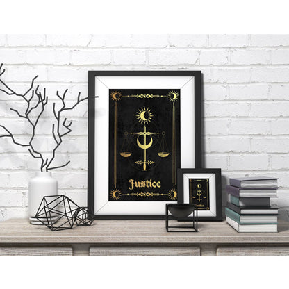 Justice Tarot Card Print
