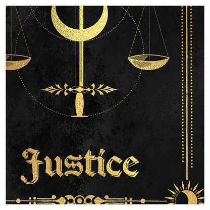 Justice Tarot Card Print