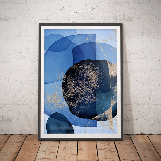 Oceanic Embrace Abstract Art Print
