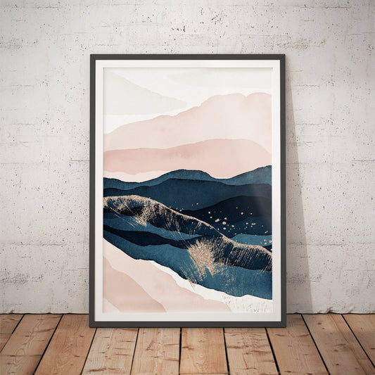 Sunset Ridge Abstract Art Print