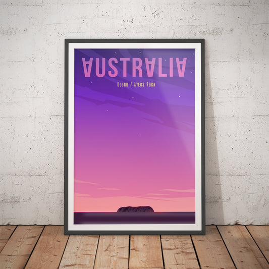 Uluru Sunset - Australia Art Print