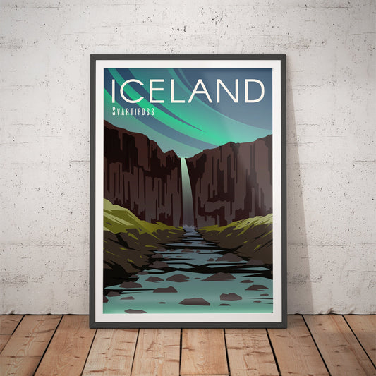 Icelandic Canyon - Iceland Art Print