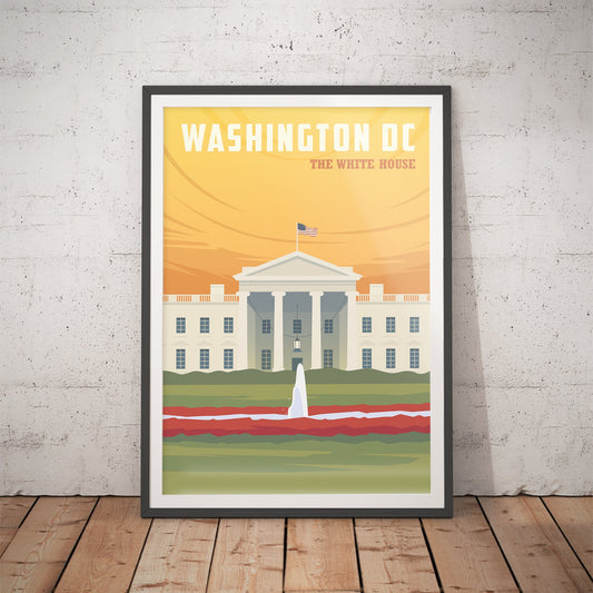 Washington DC Iconic Landmarks Art Print