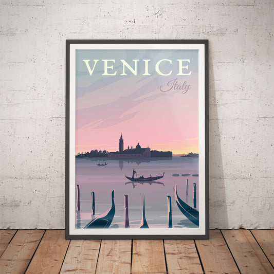 Venice Serene Sunset Art Print