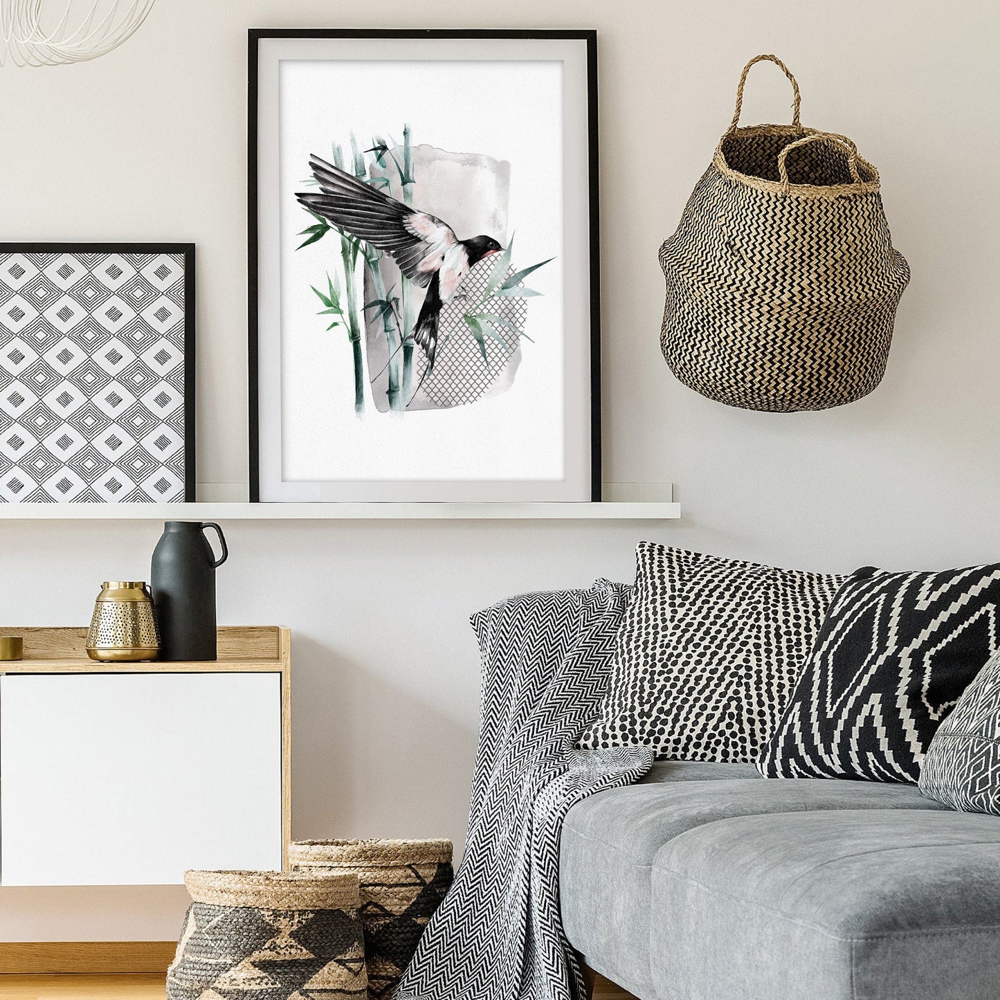 Zen Garden Solitude Japanese Art Print