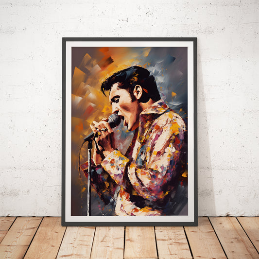 Elvis Presley Impressionist Art Print