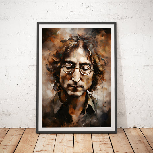 John Lennon Impressionist Art Print