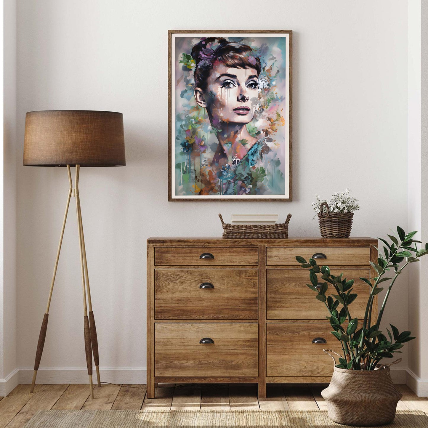 Audrey Hepburn Impressionist Portrait Art Print