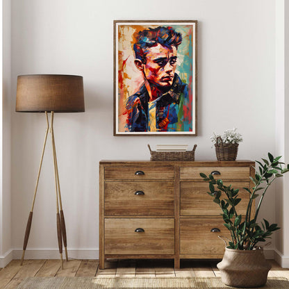 James Dean Iconic Impressionist Art Print