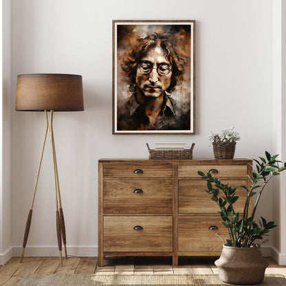 John Lennon Impressionist Art Print