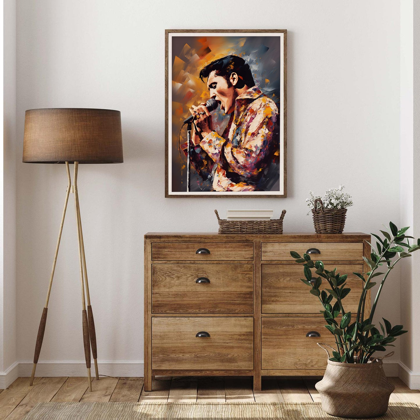 Elvis Presley Impressionist Art Print