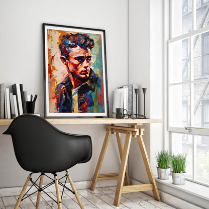 James Dean Iconic Impressionist Art Print