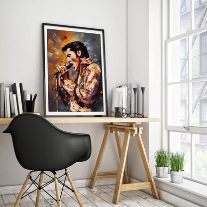 Elvis Presley Impressionist Art Print