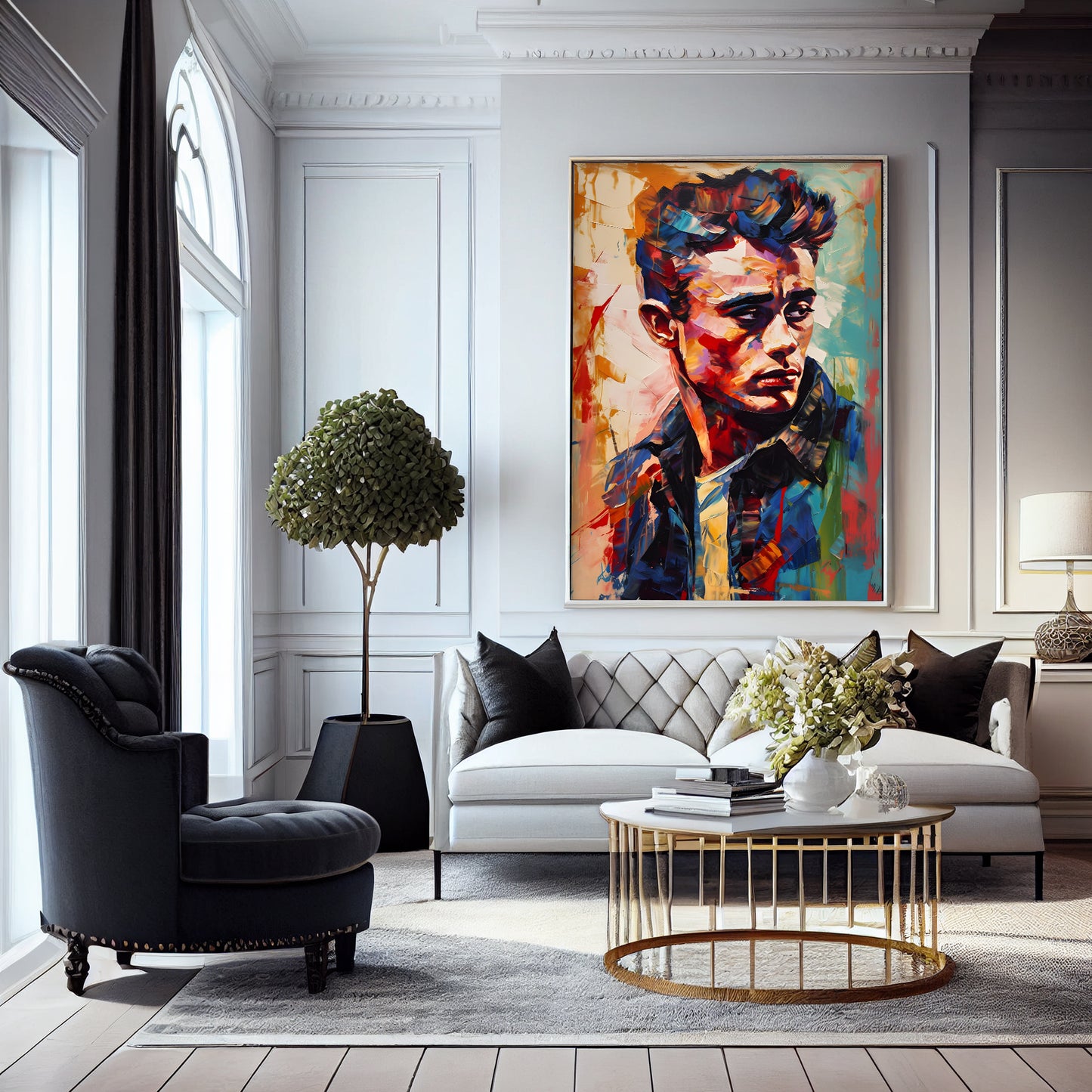 James Dean Iconic Impressionist Art Print