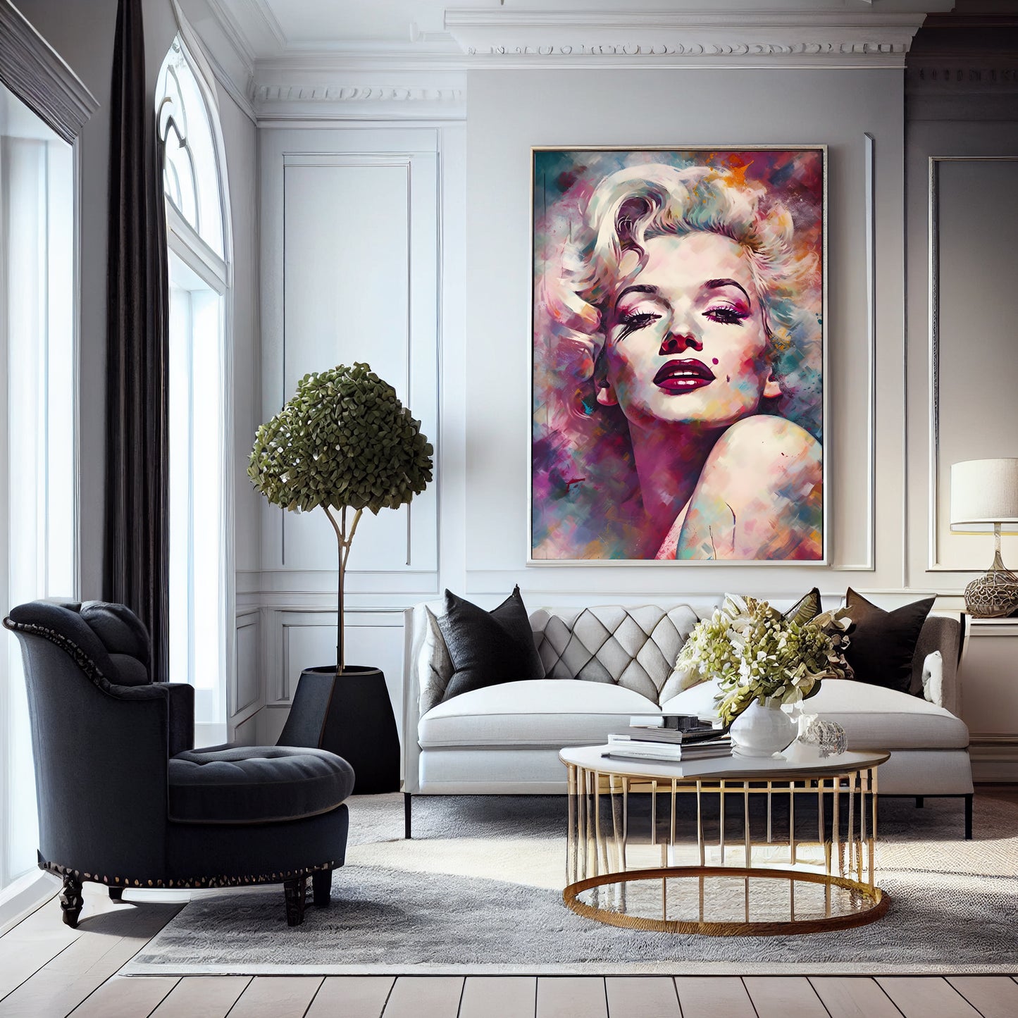 Marilyn Monroe Impressionist Art Print