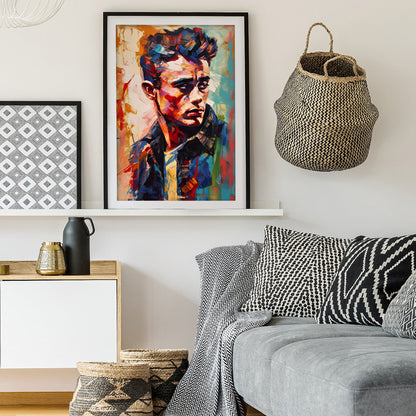 James Dean Iconic Impressionist Art Print