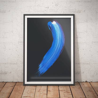 Azure Sweep Art Print