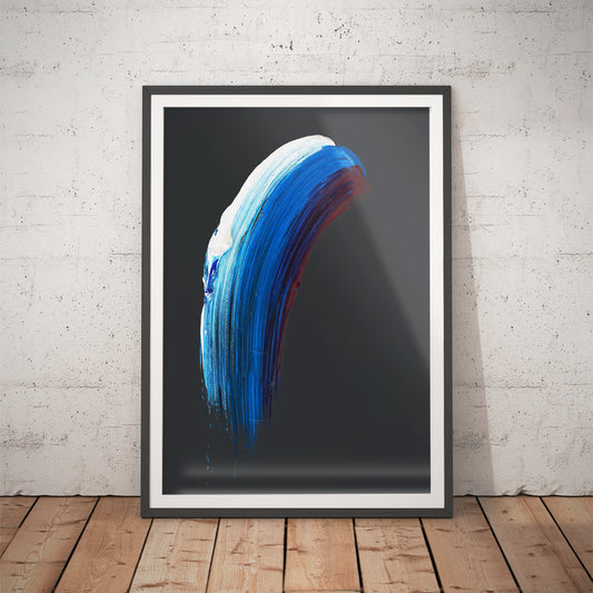 Sapphire Arc Art Print