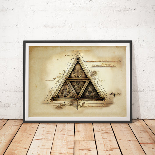 Legend of Zelda Triforce Art Print