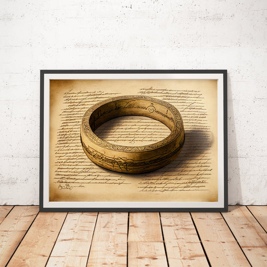 Lord of the Rings One Ring Art Print